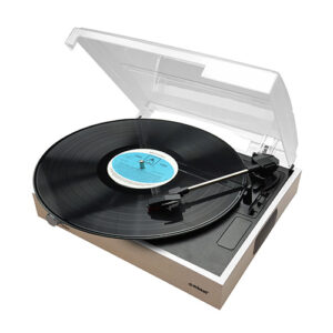mbeat® Wooden Style USB Turntable Recorder -  Vinyl to MP3 Built-in Stereo Speakers Vinyl 33/45/78 - Natural
