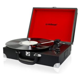 mbeat®Retro Briefcase-styled USB Turntable Recorder