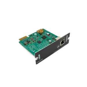 The APC AP9640 Network Management Card 3 with PowerChute Network Shutdown allows for secure remote monitoring and control of an individual APC UPS via a web browser