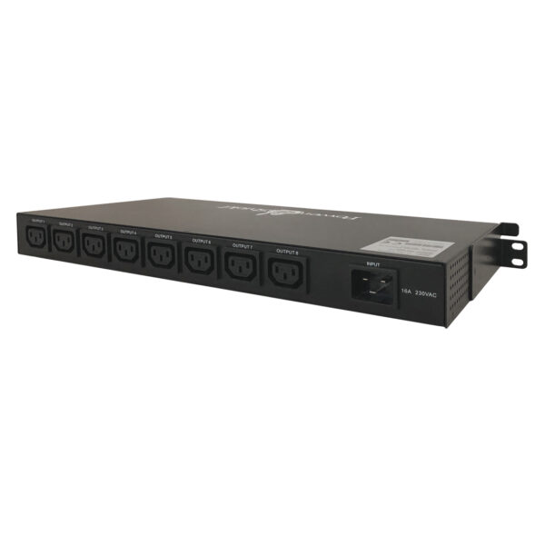 The PowerShield Navigator Managed PDU is an internet ready device designed to allow administrators to remotely and individually control the AC power for up to eight connected devices such as servers