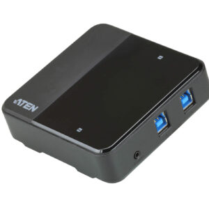 ATEN US3324 is a 2-port USB 3.1 Gen1 peripheral sharing device that allows users to share four USB devices between 2 different general computers by using USB 3.1 Gen 1 Type-B to Type-A cables.