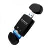 Simplecom CR303 2 Slot SuperSpeed USB 3.0 Card Reader with Dual Caps -Black – Simplecom USSI-CR303-BK Card Readers Product Image