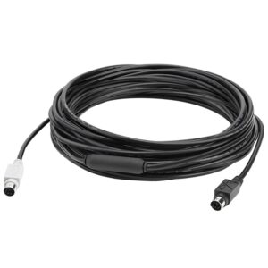 Logitech GROUP 10m Extender Cable Mini-DIN-6 Connection to increase the distance from the hub to the camera or speakerphone for Large Conference Room