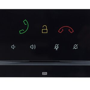 Indoor Talk Answering Unit Black 7 Capacitive Buttons HD Audio Precision Installation Box