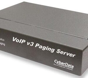 The CyberData V3 VoIP Paging Server enables users through a single SIP phone extension