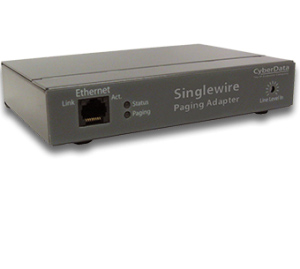 The new CyberData Singlewire InformaCast® Paging Adapter is for use with Singlewire's paging and emergency notification software InformaCast® or InformaCast® CK.