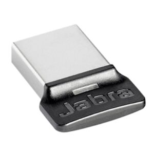 The Jabra Link 360 Micro Bluetooth Dongle is a plug-and-play Bluetooth mini USB adapter suitable for staying in a PC at all times. It connects your Bluetooth headset* with your PC. With a range of up to 100 metres