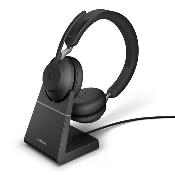 Jabra Evolve2 65 with charging stand
