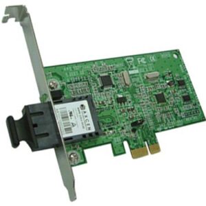 The A102ESC.S10-ASF is a model from Alloy's A102E-ASF series of PCI-e 100Base-FX Network Adapters. The Adapter has an SC connector