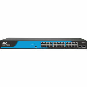 The Alloy AS3026-P Web Smart Gigabit POE+ Switch consists of 24x 10/100/1000Mbps Gigabit Copper UTP Ports and 2x paired dual speed 1000M/100M SFP Ports. With a comprehensive range of powerful Layer 2 features