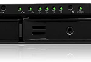 RS819 is a compact and scalable 4-bay rackmount NAS in a 1U form factor. With snapshot technology support