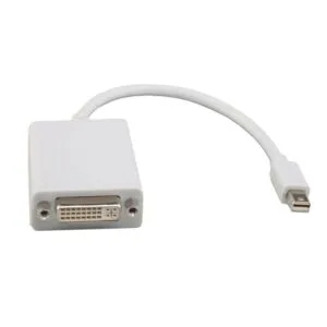 8Ware Mini DisplayPort DP 20-pin to DVI 24+5-pin 20cm Male to Female Adapter Cable – 8ware CB8W-GC-MDPDVI HDMI & Video Cables Product Image