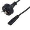 8Ware 2 Pin Core Power Cable 2m AU Plug 240v to IEC C7 figure eight Female Appliance Wall Duty for Notebook AC Adaptor POS OEM ~CBPOW-2C HPL240/8B – 8ware CB8W-RC-3078C7-OEM Other Cables Product Image