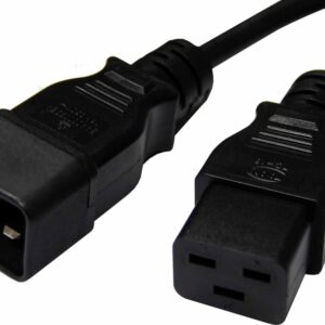 8ware 1M Power Cable Extension IEC-C19 Male to IEC-C20 Female