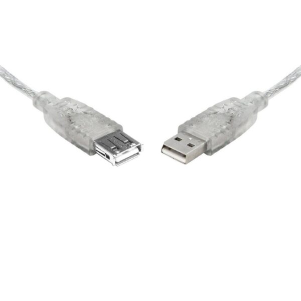 Cable Length: 1m Cable Colour: Transparent Packaging: High Quality 8ware Bag Connector 1: USB A Male Connector 2: USB A Female