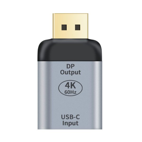 Astrote USB-C to DP DisplayPort Female to Male Adapter support 4K@60Hz Aluminum shell Gold plating for Windows Android Mac OS From USB-C video souce to DP DisplayPort monitor