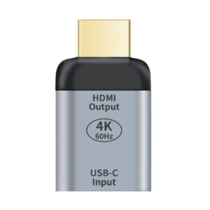 Astrotek USB-C to HDMI Female to Male Adapter support 4K@60Hz Aluminum shell Gold plating for Windows Android Mac OS From USB-C video souce to HDMI monitor