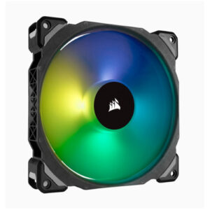 The CORSAIR ML140 PRO RGB PWM fan combines unrivaled performance and low noise operation with vibrant RGB lighting controlled in CORSAIR LINK software. By utilizing ultra-low friction magnetic levitation bearing technology