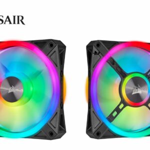 Give your PC spectacular lighting from any angle with a CORSAIR iCUE QL120 RGB PWM fan