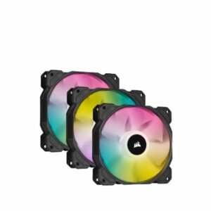 The CORSAIR iCUE SP120 RGB ELITE Performance Triple Fan Kit boasts eight bright