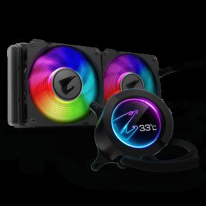 Gigabyte AORUS LIQUID COOLER 240 All-in-one Liquid Cooler with Circular LCD Display