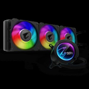 Gigabyte AORUS WATERFORCE 360 All-in-one Liquid Cooler with Circular LCD Display