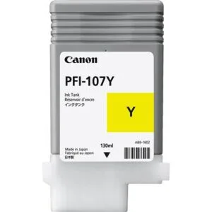 CanonPFI-107Y YELLOW INK - 130MLLarge Format InkJet Cartridges