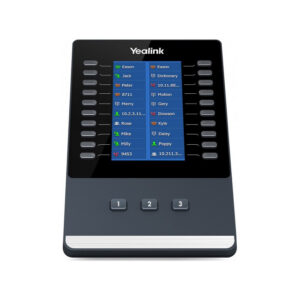 The Yealink EXP43 Color Expansion Module is designed to expand the functional capability of your Yealink T43U/T46U/T48U IP phones by adding 60 multi-functional line keys such as BLF