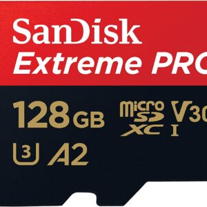 SanDisk 128GB SanDisk Extreme Pro microSDHC SQXCY V30 U3 C10 A2 UHS-1 170MB/s R 90MB/s W 4x6 SD Adaptor Android Smartphone Action Camera Drone