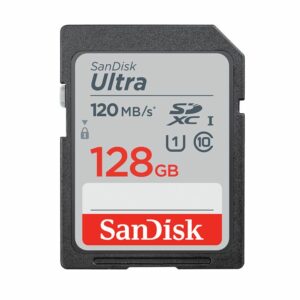 SanDisk 128GB Ultra SDHC SDXC UHS-I Memory Card 120MB/s Full HD Class 10 Speed Shock Proof Temperature Proof Water Proof X-ray Proof Digital Camera