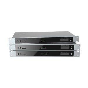 The GXW4501 VoIP Gateway that provides 1 software configurable E1/T1/J1 spans and support 30 concurrent calls.