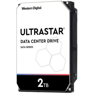 Western Digital WD Ultrastar Enterprise HDD 2TB 3.5" SATA 128MB 7200RPM 512N SE DC HA210 24x7 600MB Buffer 2mil hrs MTBF 5yrs wty HUS722T2TALA604