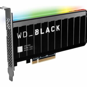 WD Black AN1500 1TB RGB NVMe SSD AIC Add-in-Card - 6500MB/s 4100MB/s R/W 760K/690K IOPS 1.75M Hrs MTBF RAID PCIe3.0 3D-NAND 5yrs Wty