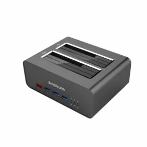 (LS)Simplecom SD352 USB 3.0 to Dual SATA Aluminium Docking Station with 3-Port Hub and 1 Port 2.1A USB Charger (LS) – Simplecom HXSI-SD352 HDD/SSD Docks Product Image