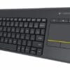 Logitech K400 Plus Wireless Keyboard with Touchpad & Entertainment Media Keys Tiny USB Unifying receiver for HTPC connected TVs ~KBLT-K830BT – Logitech KBL-K400PLUS Wireless Product Image