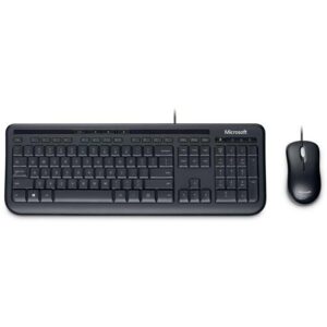 Microsoft Wired Desktop 600 KM USB Black Mouse  Keyboard Combo - Spill Resistant