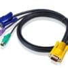 Shop Aten KVM Cable 3m with VGA PS/2 to 3in1 SPHD to suit CS7xE AtenAten KVM Cable 3m with VGA PS/2 to 3in1 SPHD to suit CS7xE