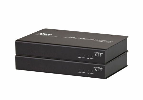 The CE610A USB DVI KVM Extender is a DVI and USB Extender that supports Extreme USB ® and HDBaseT technology. The CE610A can extend DVI and USB 2.0 signals up to 300 ft (100 m) from the source using a single Cat 5e/6 cable.   The CE610A is equipped with USB connectors which allow you to extend any USB device between the units. The USB functionality provides not only peripheral sharing but also the support for touch panel control and file transfer. The CE610A is ideal for situations where touch panel is required