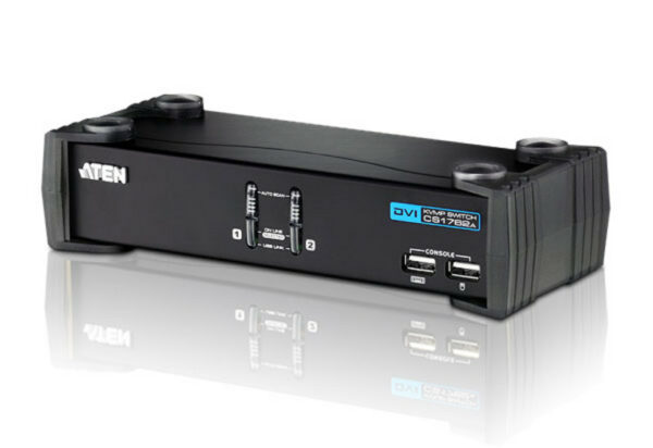 Aten Desktop KVMP Switch 2 Port Single Display DVI w/ audio