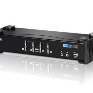 Aten Desktop KVMP Switch 4 Port Single Display DVI w/ audio