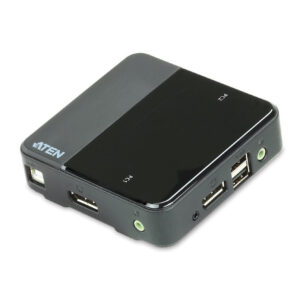 Aten Slim KVM Switch 2 Port Single Display DisplayPort w/ audio