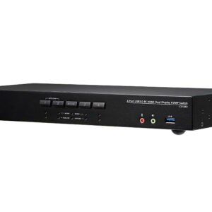Aten Desktop KVMP Switch 4 Port Dual Display 4k HDMI w/ audio