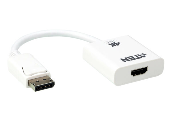 The VC986B is an active DisplayPort to HDMI adapter that allows you to connect your DisplayPort output device to the HDMI input of a True 4K TV or any other display.