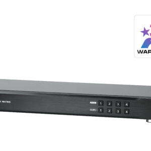 The ATEN VM0404HA 4x4 4K HDMI Matrix Switch supports 4K resolutions of UHD (3840 x 2160) and DCI (4096 x 2160) with refresh rates of 30 Hz (4:4:4) and 60 Hz (4:2:0). Ready for the future of highdefinition video switching