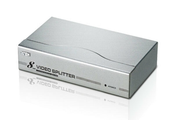 The VS98A is a video splitter that not only duplicates the video signal from any VGA