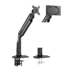 The LDT43-C011 handles most monitors from 17" to 43" and easily holds up to 18kg/39.6lbs. A premium gas spring mechanism offers dynamic movements including tilt