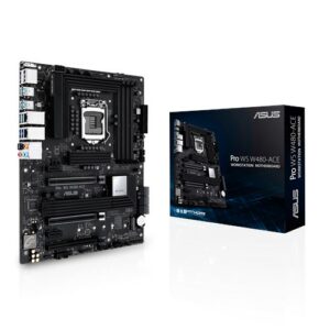 ASUS PRO WS W480-ACE Intel ATX workstation motherboard LGA 1200 for Intel Xeon W-series processors with DDR4-2933 ECC memory
