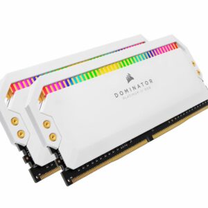 Corsair Dominator Platinum RGB 16GB (2x8GB) DDR4 3600MHz C18 1.35V UDIMM XMP 2.0 White Heatspreaders Desktop PC Gaming Memory