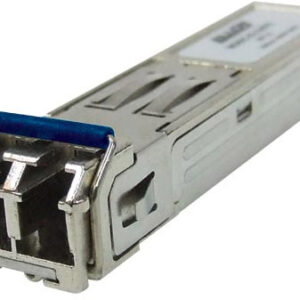 The MGBIC-SLC20 is a 1000Base-LX Single Mode Fibre SFP module that can be installed into switches supporting a gigabit based SFP slot.