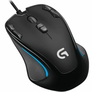 Logitech G300s Optical Ambidextrous USB Gaming Mouse – 2500DPI 9 Programmable Buttons Onboard Memory 60ps 10 mil clicks duration >20G acceleration